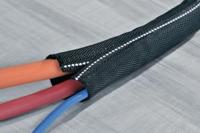 HellermannTyton 170-01104 Twist-In-FR 19 Gevlochten slang Zwart, Wit Polyester 16 tot 19 mm per meter - thumbnail