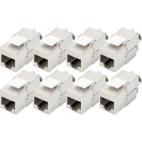 DIGITUS,Keystone,module,Cat-6A,Afgeschermd,8,stuks,RJ45,bus,500,MHz,10GBase-T,AWG,26-22,Montage,zonder,gereedschap - thumbnail