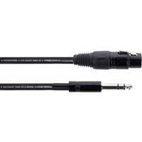 Cordial EM 6 FV XLR Verbindingskabel [1x XLR-bus 3-polig - 1x Jackplug male 6,3 mm (stereo)] 6 m Zwart - thumbnail