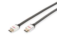 ednet HDMI Aansluitkabel [1x HDMI-stekker - 1x HDMI-stekker] 10.00 m Zwart, Zilver - thumbnail