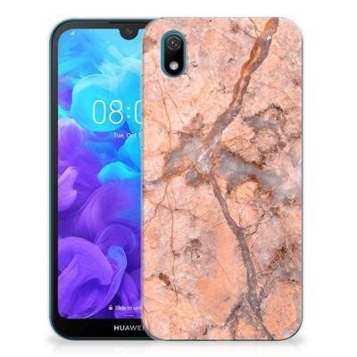 Huawei Y5 (2019) | TPU | Siliconen hoesje | Marmer Oranje Huawei Y5 (2019) | TPU | Siliconen hoesje | Marmer Oranje