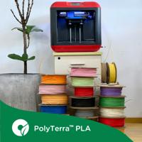 Polymaker PA04009 Regular Filament PLA kunststof Gering kunststofgehalte, Mat 1.75 mm 3000 g Fossil Grey PolyTerra™ 1 stuk(s) - thumbnail