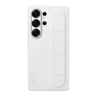 Samsung Galaxy S25 Ultra Stand Grip Case Telefoonhoesje Wit - thumbnail