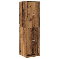 Apothekerskast 40x41x144,5 cm bewerkt hout oud houtkleurig - thumbnail