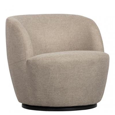 WOOOD Draaifauteuil 'Serra' Woven, kleur Zand