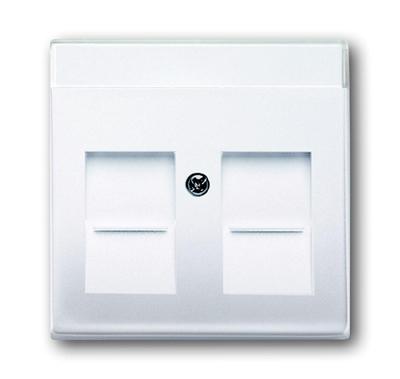 Busch-Jaeger 2CKA001710A3176 Modulaire jack insert Afdekking Verkeerswit, Wit 1 stuk(s)