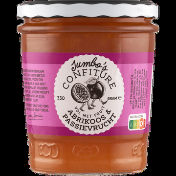Jumbo&apos;s Confiture Abrikoos Passievrucht 330g