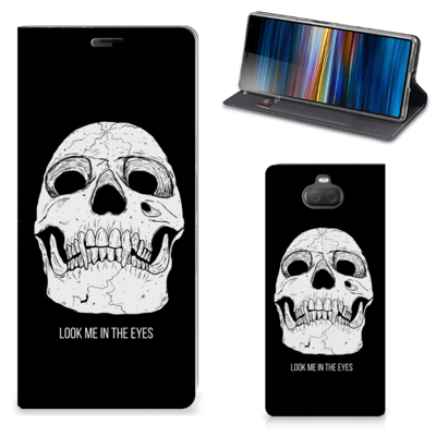 Mobiel BookCase Sony Xperia 10 Plus Skull Eyes Mobiel BookCase Sony Xperia 10 Plus Skull Eyes