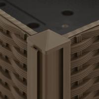 Plantenbak verhoogd 120x40x23 cm polypropyleen - thumbnail