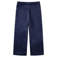 Kinderbroek fluweel 140 donkerblauw - thumbnail