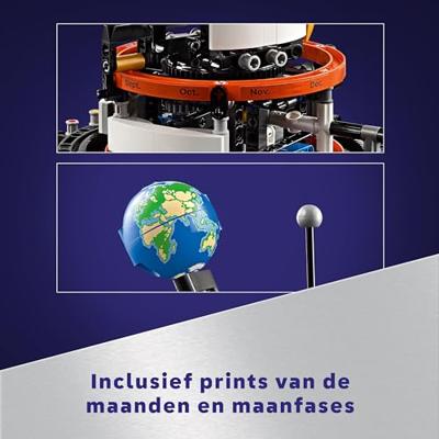 LEGO TECHNIC 42179 Planeet Aarde en Maan in een baan
