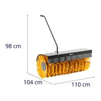 Veegmachine voor enkele as HT-WB-900 - 1000 mm werkbreedte - thumbnail