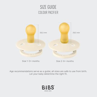 Set van 2 BIBS Studio fleur-fopspenen, maat 2 van 6 tot 18 maanden saliegroen