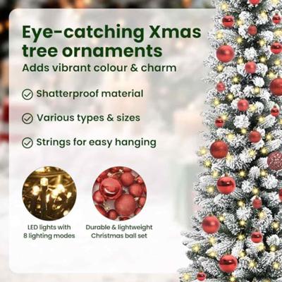 Kunstkerstboom met 150 LED Wit 150 cm PVC en Metaal en Plastic