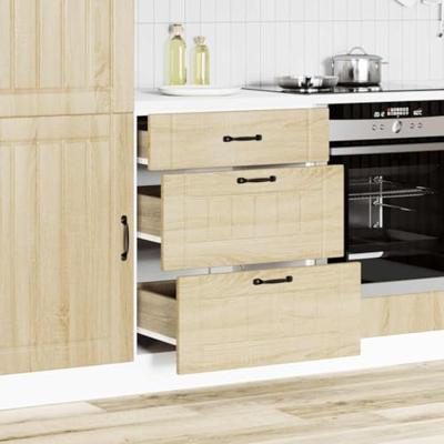 Onderkast Lucca bewerkt hout sonoma eikenkleurig