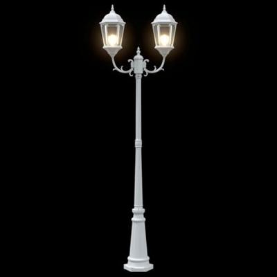 VidaXL Tuinverlichting wit 68 x 20 x 235 cm aluminium en glas