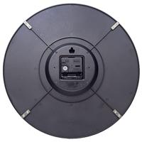 NeXtime NE-3249BR Wandklok Edge-Wood-Dome Dia 35cm Kunststof Bruin - thumbnail