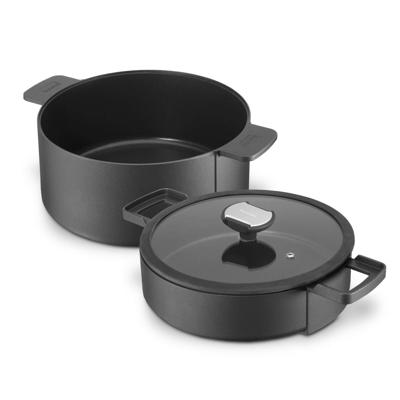B.Double kook- en braadpan Ø 24 cm set van 2 stuks