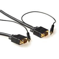 ACT AK4991 Ultra High Performance VGA + Audio Aansluitkabel male/male - 3 meter - thumbnail