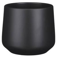 Amber pot rond donkergrijs mat h15,5xd17 cm Mica Decorations - Mica decorations - thumbnail