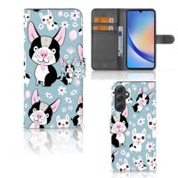Samsung Galaxy A24 4G | Telefoonhoesje | Met pasjeshouder | Hondjes - thumbnail