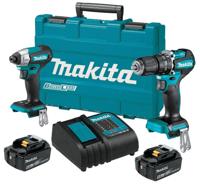 Makita DLX2414ST Combiset 18V - DHP487 accu Klopboormachine + DTD157 slagschroevendraaier 5,0 Ah accu (2 st) in koffer - thumbnail