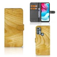 Motorola Moto G60s | Book Style Case | Licht Hout - thumbnail
