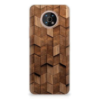 Bumper Hoesje voor Nokia G50 Wooden Cubes