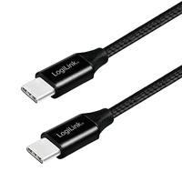 LogiLink CU0154 USB 2.0 0.48Gbps 60W USB Type-C 1m - thumbnail