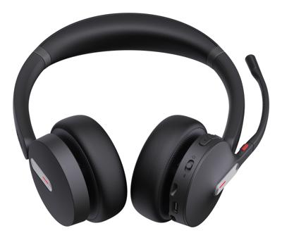 Yealink BH70 Draadloze Bluetooth-headset met microfoon voor werk, tot 35 uur sprekende batterijduur, 3-microfoon ruisonderdrukking, 147 g lichtgewicht, Microsoft Teams gecertificeerde hoofdtelefoon