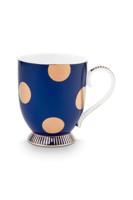 Pip Studio Set/2 Mokken Dot Delight Navy/Goud 350ml - thumbnail
