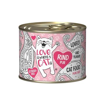 LOVE IS WHERE A CAT IS® Beef - nat kattenvoer - 200g