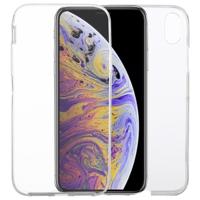 Ultradunne dubbelzijdige volledige dekking transparante TPU Case voor iPhone XS Max (transparant) - thumbnail