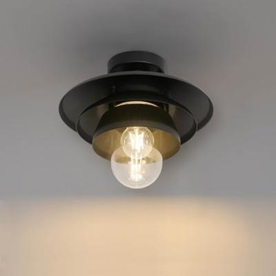 QAZQA Design buiten plafondlamp zwart IP44 - Morty