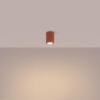 Plafondlamp KARBON 10 rood oker - thumbnail