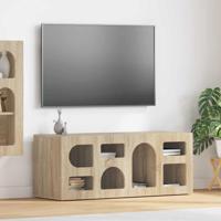 TV-kast Sonoma Eiken 100 x 35 x 40 cm Bewerkt hout - thumbnail