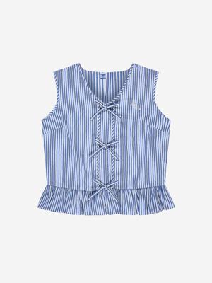 Nik&Nik zomer top meisjes - blauw / off wit - Aava