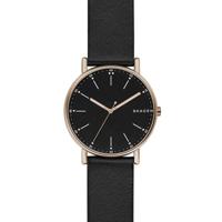 Horlogeband Skagen SKW6401 Leder Zwart 20mm - thumbnail
