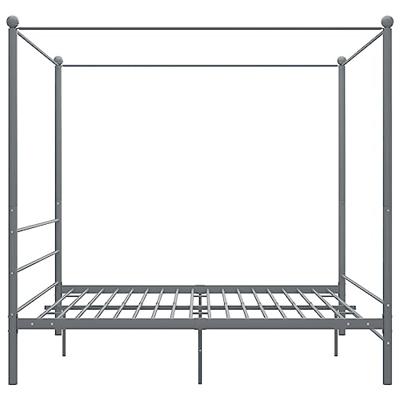 Hemelbedframe metaal grijs 180x200 cm