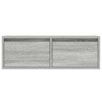 Tv-meubel met LED-verlichting 75x35,5x25 cm grijs sonoma eiken - thumbnail