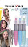 Eberhard Faber ef-579205 haarkrijt metallic kleuren 3 stuks - thumbnail