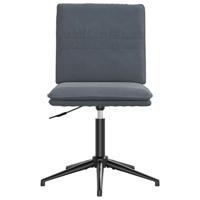 Eetkamerstoel fluweel donkergrijs - thumbnail