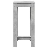 Bartafel 51x50x103,5 cm bewerkt hout betongrijs - thumbnail