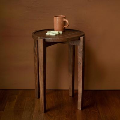 Dutchbone Bijzettafel 'Shane' Acaciahout, 40cm