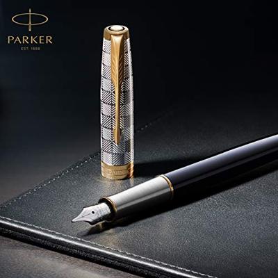 Vulpen Parker Sonnet black lacquer GT medium