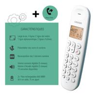 Vaste draadloze telefoon - LOGICOM - DECT ILOA 150 SOLO - Turkoois - Zonder antwoordapparaat - thumbnail