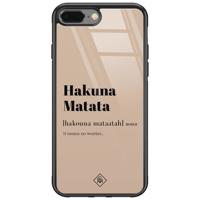 iPhone 8 Plus/7 Plus glazen hardcase - Hakuna Matata - thumbnail