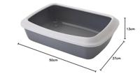 Kattenbak Iriz grijs Medium 50x37x14 cm - thumbnail