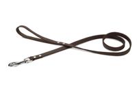 Hondenriem van leer 130cm x 16mm bruin - thumbnail