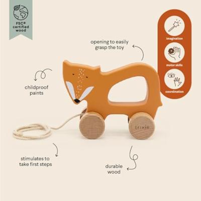 Houten trekspeelgoed - TRIXIE groen